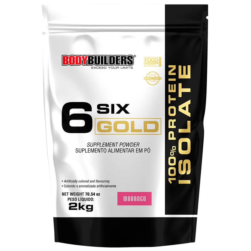 Whey Protein Isolated Six Gold 2Kg Exclusive-Bodybuilders Supplement Powder for Muscle Mass Increase