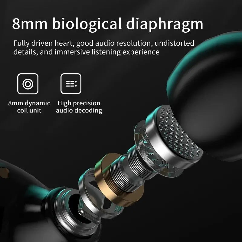 O Fone que é Febre na Europa, TWS M.25 Bluetooth 5.3 Earphones Noise Canceling Earbuds Wireless Headphones HD Call Stereo Sports Headsets With Mic For Xiaomi