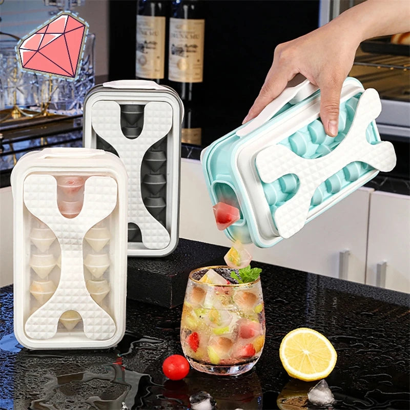 Silicone Ice Bucket Cup Mold Ice Cubes Tray Food Grade Quickly Freeze Ice Maker Box Summer Frozen Drink Maker for Whiskey Beer