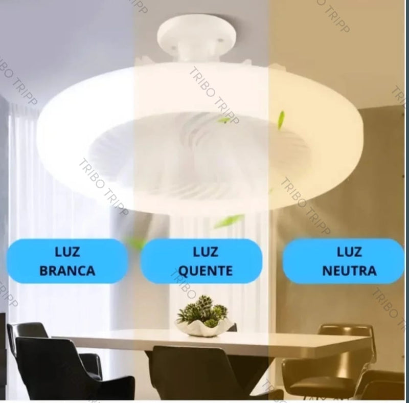 Revolucione seu Ambiente com Conforto e Estilo! Apresentando: Luminárias LED com Ventilador - A Combinação Perfeita de Iluminação e Ventilação!
